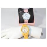 Yellow Oniss Paris Watch & Juiciy Couture Watch