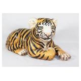 Vintage Plaster Tiger Cub Laying Down