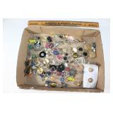 Large lot of costume jewelry-earrings