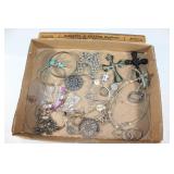 Large lot of mixed costume jewelry
