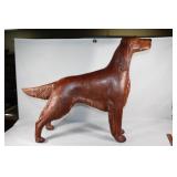 Vintage Large Plaster Irish Setter Standing Dog