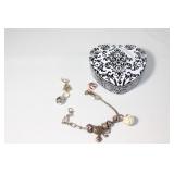 Brighton Jewelry Charm Bracelet with Tin