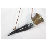 Vintage Hunting Bull Horn Drinking Cup