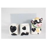 VTG three section cow cookie jar