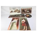 Lot of VTG Prints with Title & Artist Info on Back