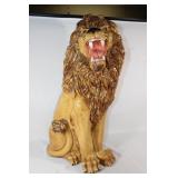 Vtg Large Plaster Lion - 25"