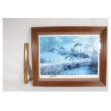 Framed commemoraive print signed Ken Zylla