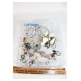 Large lot of costume jewelry-earrings,bracelets
