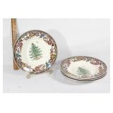 Four Spode Christmas Tree Grove bowls