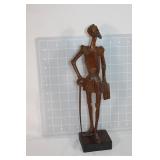 Don Quixote wood carved statue