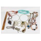 Large lot of costume jewelry-many signed pieces