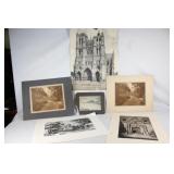 Lot of Vintage Location Prints - Notre Dame etc.