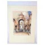 VTG Signed Talio Print Arch of San Francisco