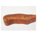 Wood Alligator Puzzle Box
