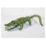 Handmade Wire and Beaded Large Alligator