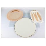 Lusterware plate,LENOX platter,corn plate