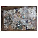 Large lot of vintage thimballs