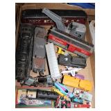 Large lot of vintage toy cars/trains