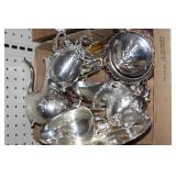 Large lot of silverplate items
