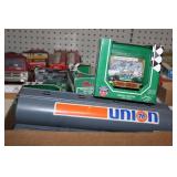 Union toy truck tank, Nascar 33 cars in box