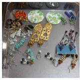 Large lot of pierced earrings