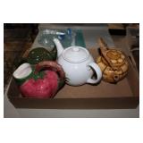 Four vintage tea pots