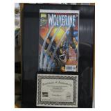 Wolverine with cert of auth framed 145