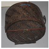 Large wicker basket container