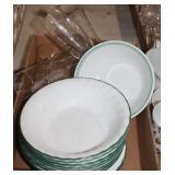 Large lot of bowl, high ball glasses