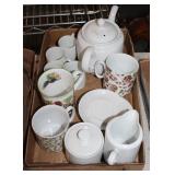 Lot of misc tea pots and coffee mugs