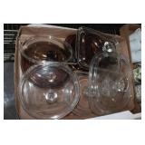 Large lot of Pyrex, Fire King lids