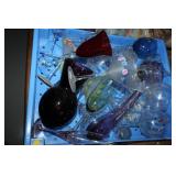 Large lot of misc bar glasses, margarita, wine etc
