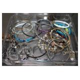 Large lot of costume jewelry-Bracelets