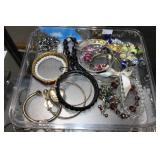 Large lot of costume jewelry-Bracelets