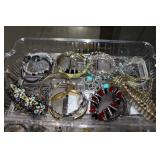 Large lot of costume jewelry-Bracelets