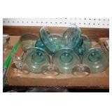 Large lot of margarita glasses