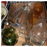 Bud vases, large vases, wine glass etc.