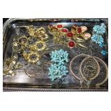 Large lot of costume jewelry-Earrings