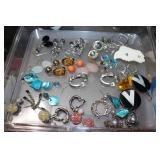 Large lot of costume jewelry-Earrings