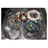 Large lot of costume jewelry-Bracelets