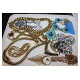 Large lot of costume jewelry-Neckalces