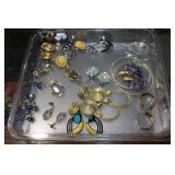 Large lot of costume jewelry-Earrings