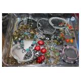 Large lot of costume jewelry-Bracelets