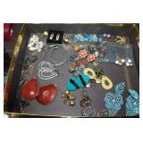 Large lot of costume jewelry-Earrings