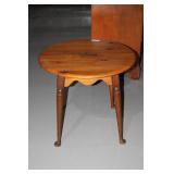 Antique small maple table-Baumritt N.Y.
