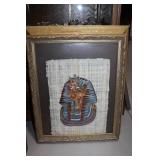Egyptian King on paper-framed