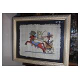 Egyptian painting on rice paper