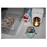 Holy water Font, with boxes, etc