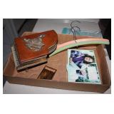 Piano music box, Estee Lauder box, etc.