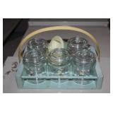 Vintage glass baby jars